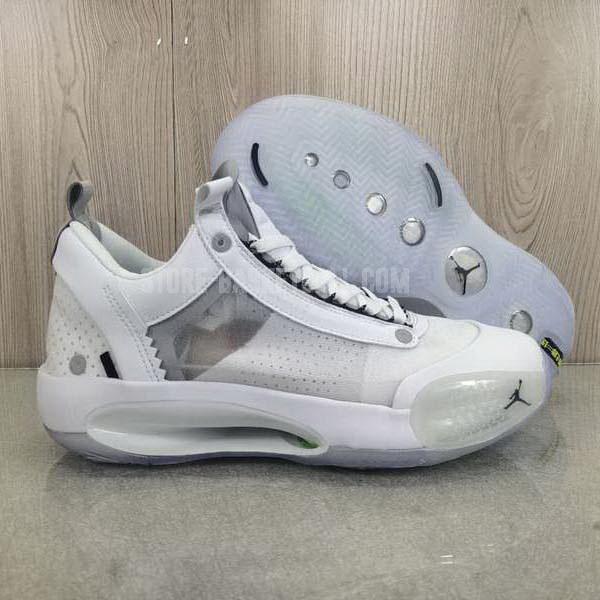 bkt373 white xxxiv 34 low men's air jordan basketball shoes