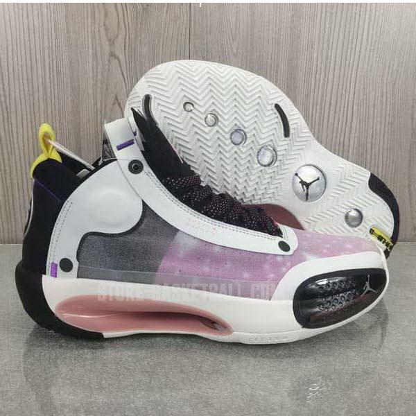 bkt384 pink xxxiv 34 men's air jordan basketball shoes