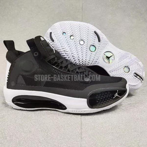bkt385 black xxxiv 34 men's air jordan basketball shoes