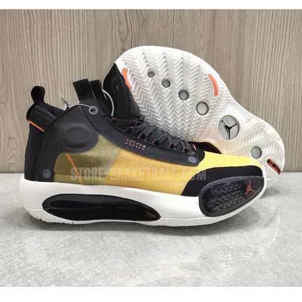bkt388 yellow xxxiv 34 men's air jordan basketball shoes