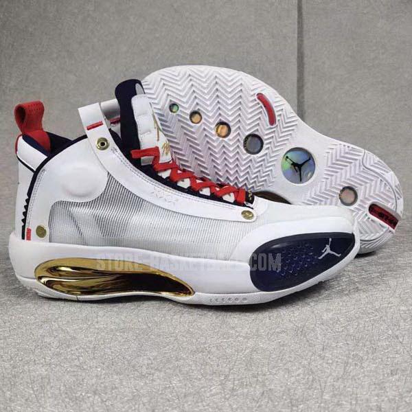 bkt391 white xxxiv 34 men's air jordan basketball shoes