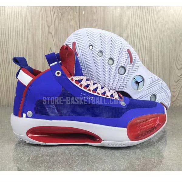 bkt394 blue xxxiv 34 men's air jordan basketball shoes