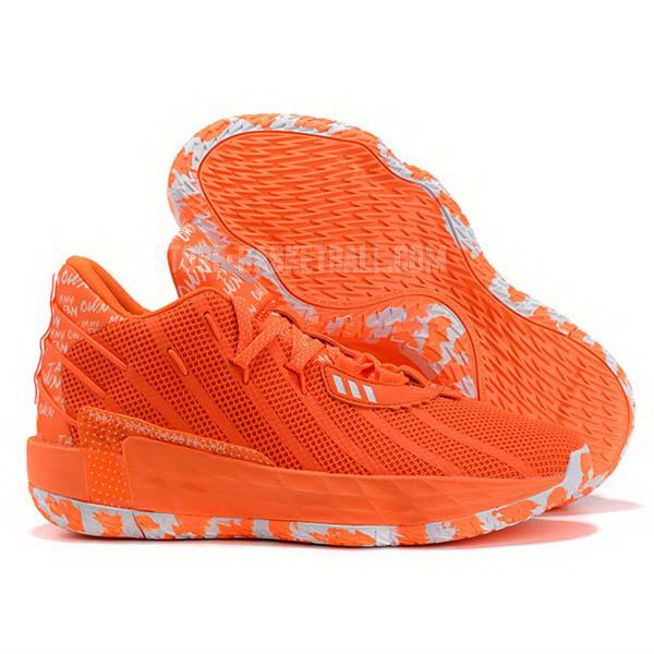 bkt518 orange damian lillard dame 7 men's adidas basketball shoes