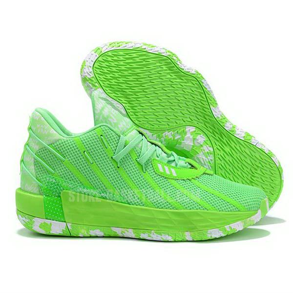 bkt523 green damian lillard dame 7 men's adidas basketball shoes