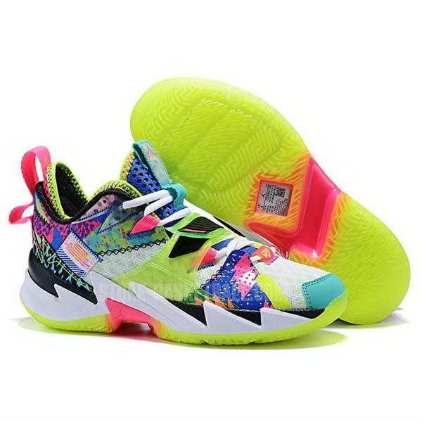bkt626 rainbow russell westbrook why not zer0.3 men's air jordan basketball shoes