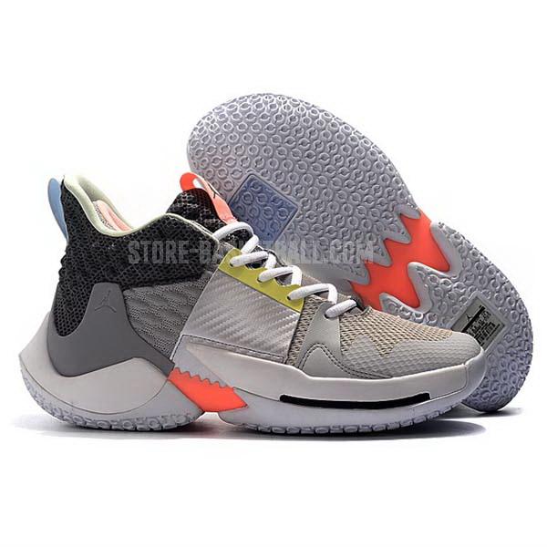 bkt643 grey russell westbrook why not zer0.2 men's air jordan basketball shoes