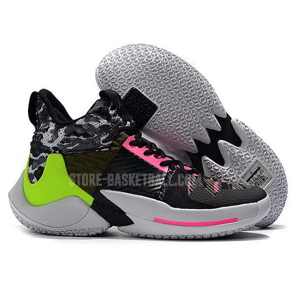 bkt659 black russell westbrook why not zer0.2 men's air jordan basketball shoes