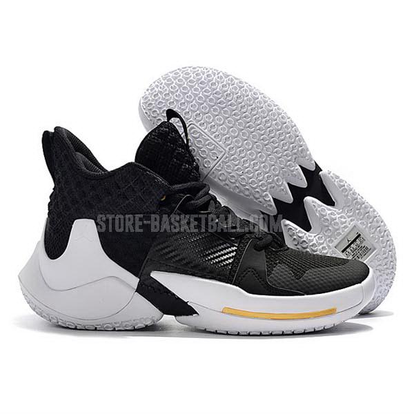 bkt665 black russell westbrook why not zer0.2 men's air jordan basketball shoes