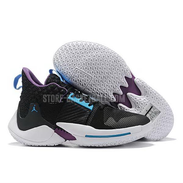 bkt668 black russell westbrook why not zer0.2 men's air jordan basketball shoes