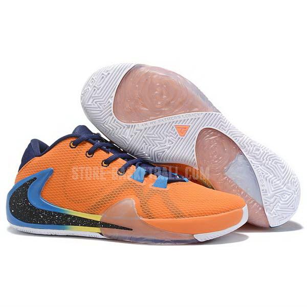 bkt714 orange giannis antetokounmpo zoom freak 1 men's nike basketball shoes