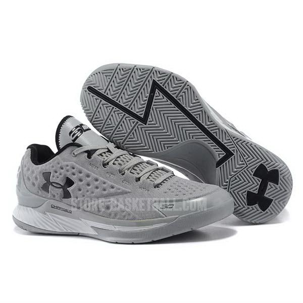 bkt799 grey curry first 1 low men's under armour basketball shoes