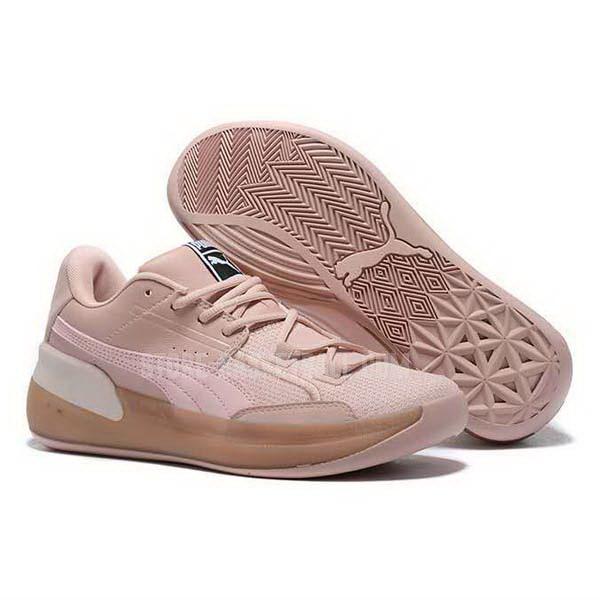 bkt833 pink clyde hardwood men's puma basketball shoes