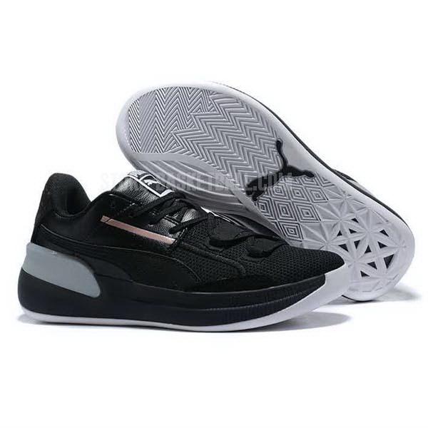 bkt840 black clyde hardwood men's puma basketball shoes