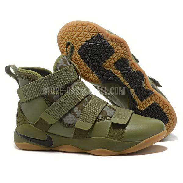 bkt873 green lebron soldier 11 men's nike basketball shoes