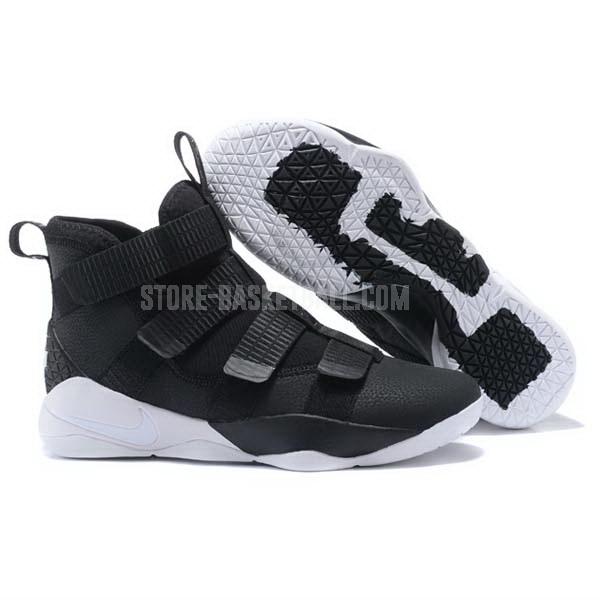 bkt881 black lebron soldier 11 men's nike basketball shoes