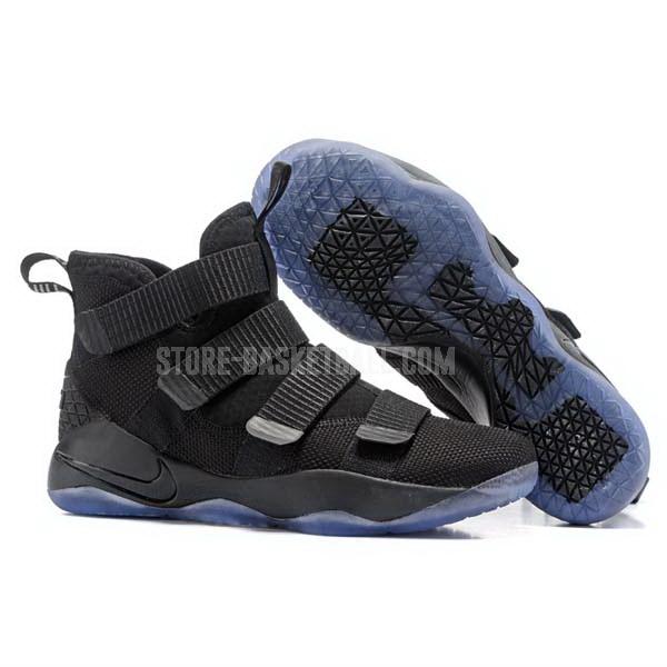bkt889 black lebron soldier 11 men's nike basketball shoes