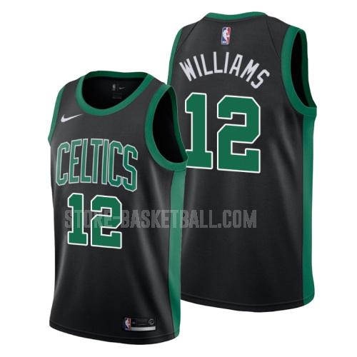 boston celtics grant williams 12 black statement men's replica jersey