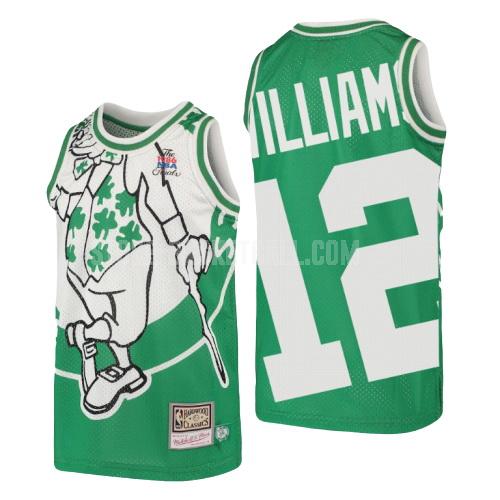 boston celtics grant williams 12 green hardwood classics big face youth replica jersey