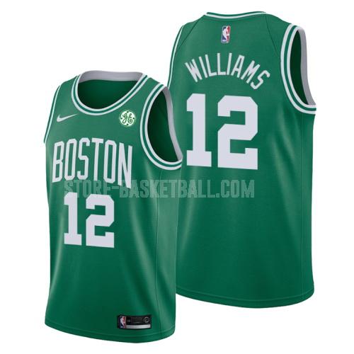 boston celtics grant williams 12 green icon men's replica jersey