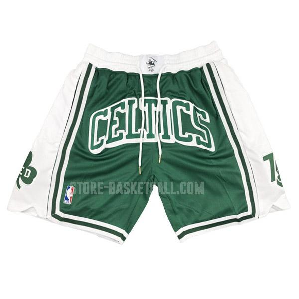 boston celtics green 75th anniversary bsd1 men's basketball short