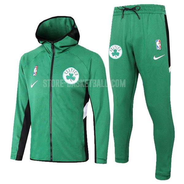 boston celtics green nba men's hooded jacket