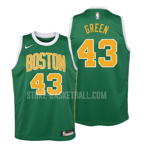 boston celtics javonte green 43 green earned edition youth replica jersey