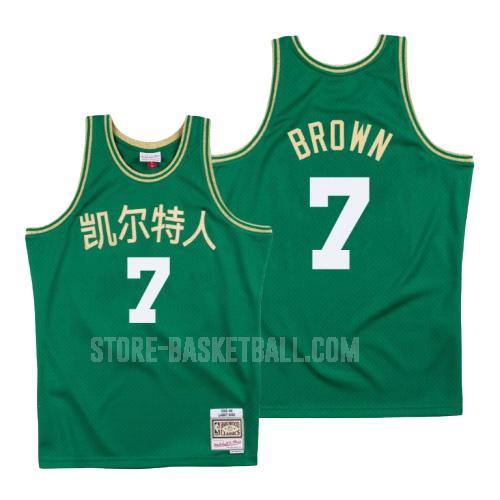 boston celtics jaylen brown 7 green chinese new year men's replica jersey