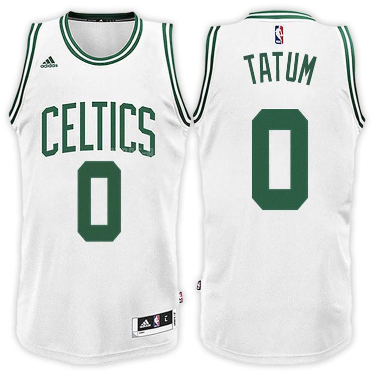 boston celtics jayson tatum 0 white home men's replica jersey
