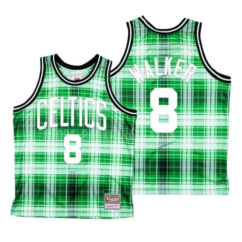 boston celtics kemba walker 8 green hardwood classics men's replica jersey