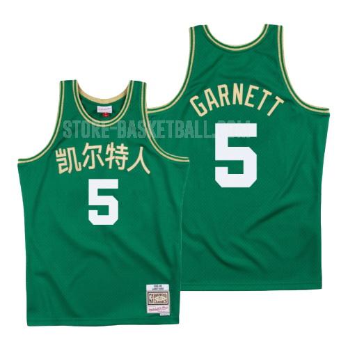 boston celtics kevin garnett 5 green chinese new year men's replica jersey