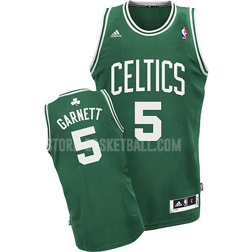 boston celtics kevin garnett 5 green icon men's replica jersey