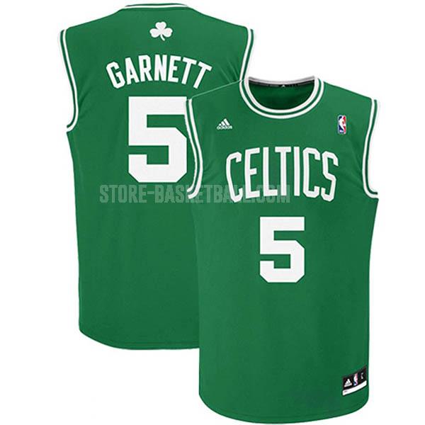 boston celtics kevin garnett 5 green white number youth replica jersey