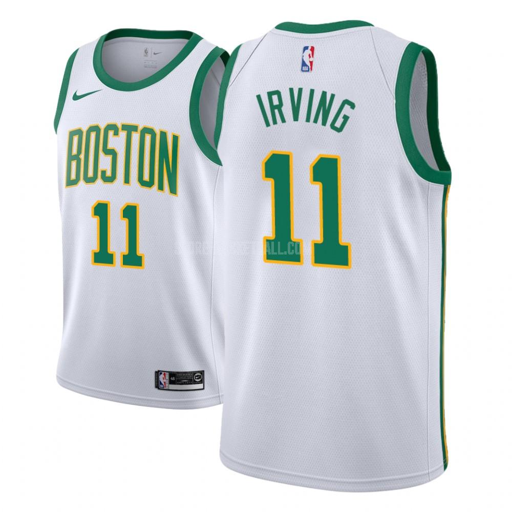 boston celtics kyrie irving 11 white city edition men's replica jersey