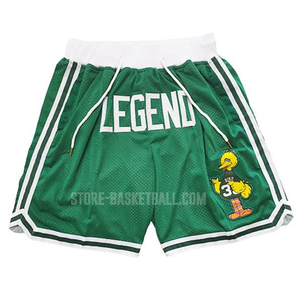 boston celtics larry bird green ll1 men's basketball short