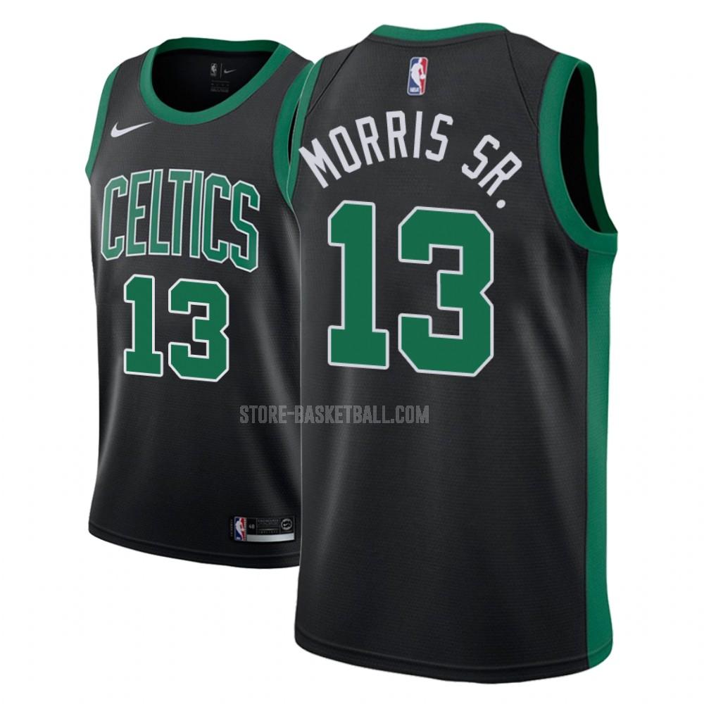 boston celtics marcus morris 13 black statement men's replica jersey