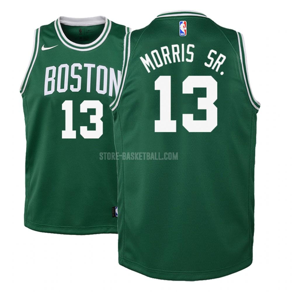 boston celtics marcus morris 13 green icon youth replica jersey