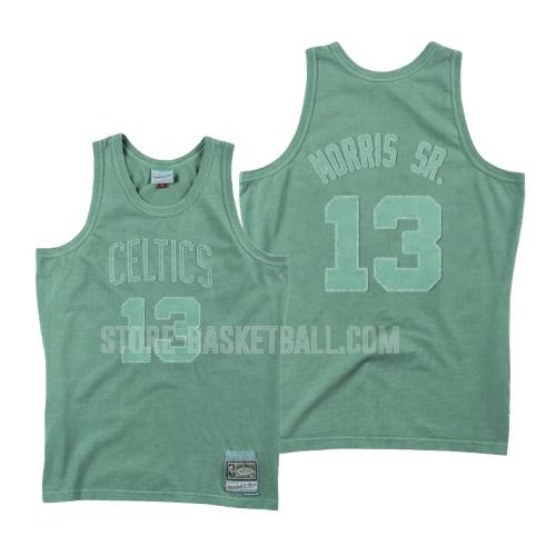 boston celtics marcus morris 13 green washed out men's replica jersey
