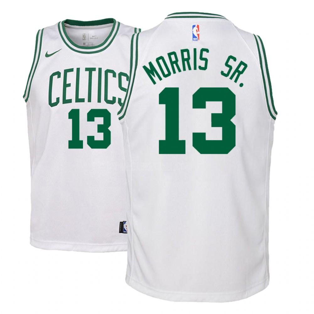 boston celtics marcus morris 13 white association youth replica jersey