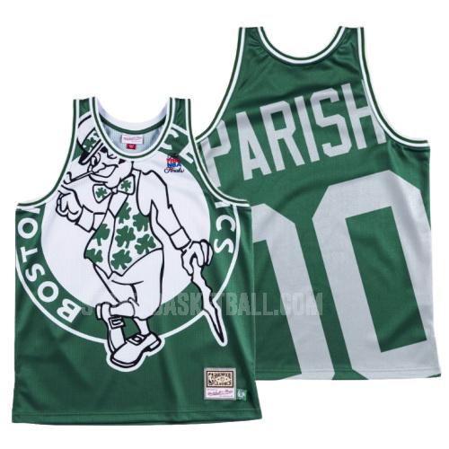 boston celtics robert parish 0 green big face men's replica jersey