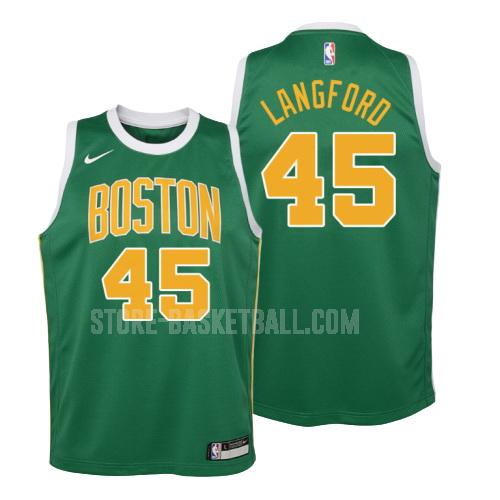 boston celtics romeo langford 45 green earned edition youth replica jersey