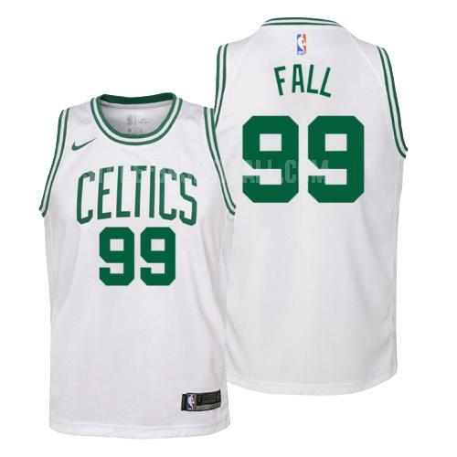 boston celtics tacko fall 99 white association youth replica jersey