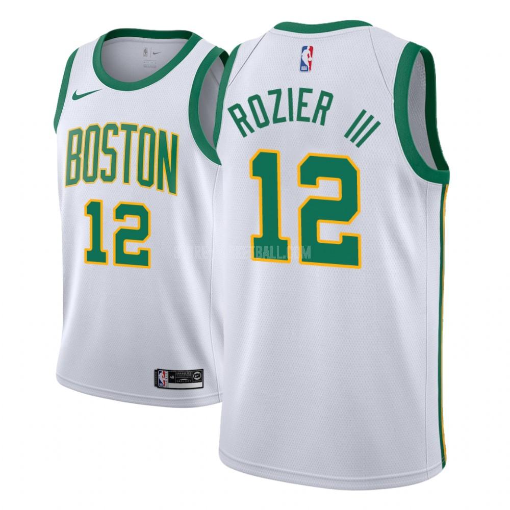 boston celtics terry rozier 12 white city edition men's replica jersey