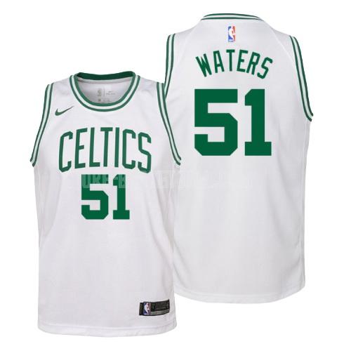 boston celtics tremont waters 51 white association youth replica jersey