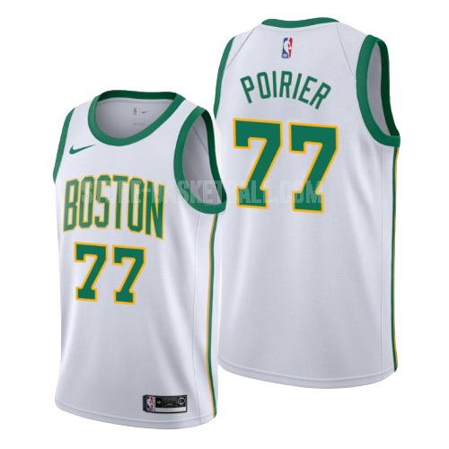 boston celtics vincent poirier 77 white city edition youth replica jersey