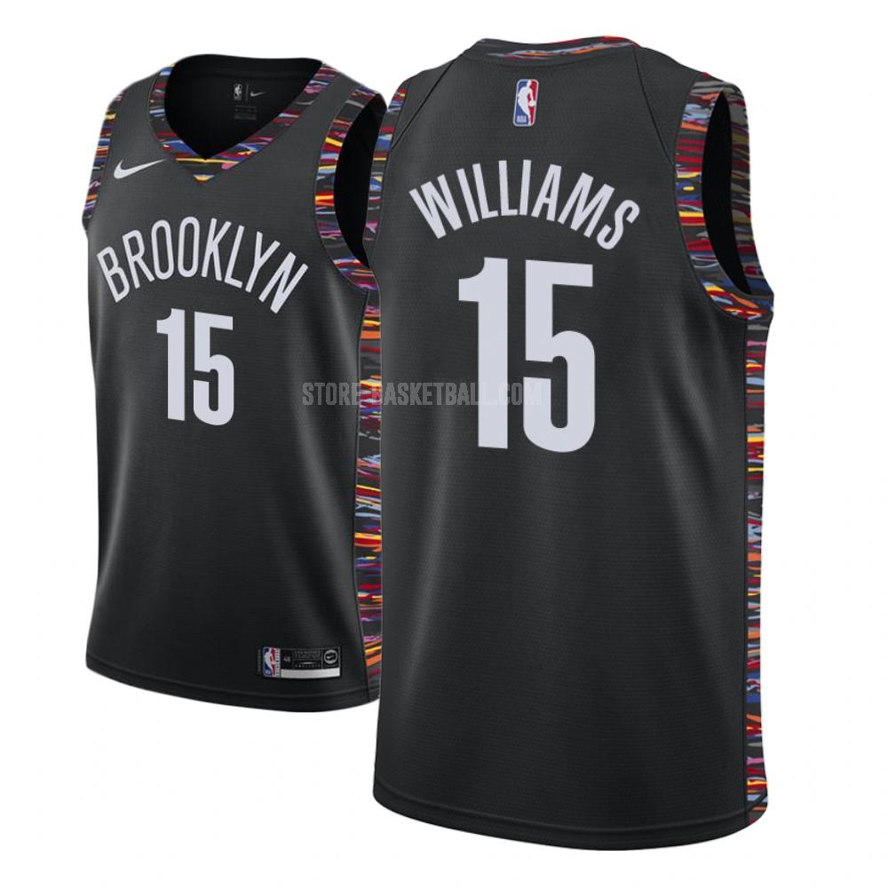 brooklyn nets alan williams 15 black city edition youth replica jersey