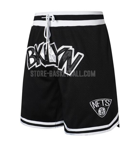 brooklyn nets black just don lw1 men's basketball short