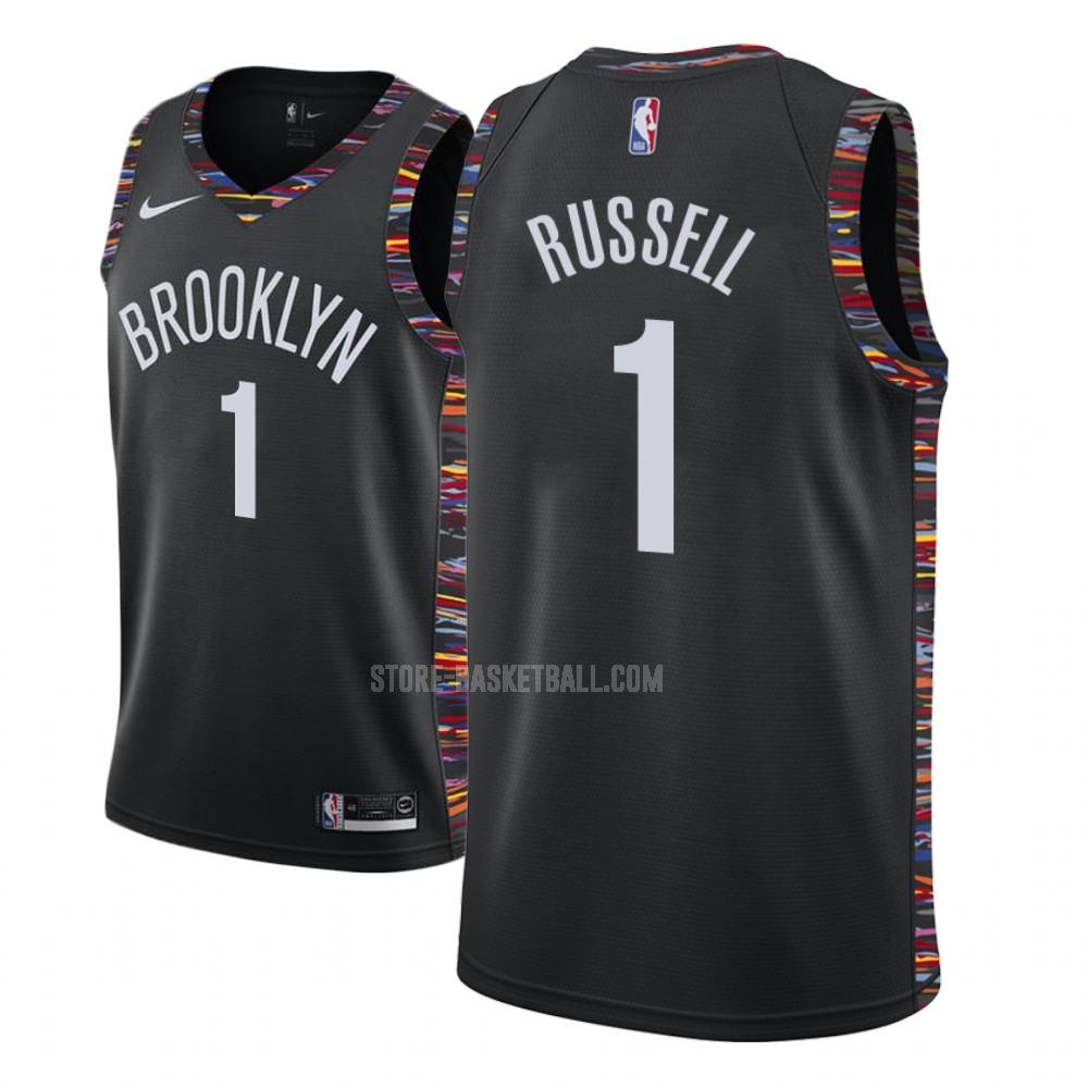 brooklyn nets d'angelo russell 1 black city edition youth replica jersey