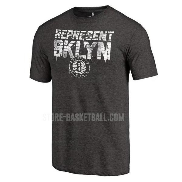 brooklyn nets dark grey 417a22 men's t-shirt