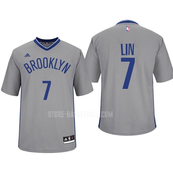 brooklyn nets jeremy lin 7 gray alternate swingman men's replica jersey