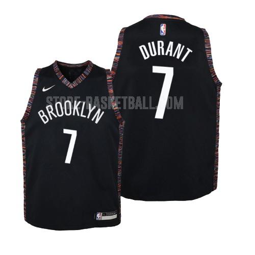 brooklyn nets kevin durant 7 black city edition youth replica jersey